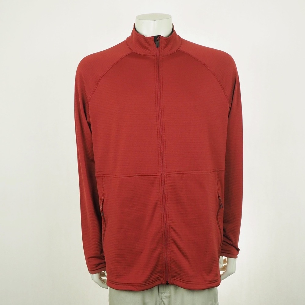 5.11 Tactical Stratos Full-Zip Jacket Mens XL Red Waffle Blend Wicking Anti-Odor